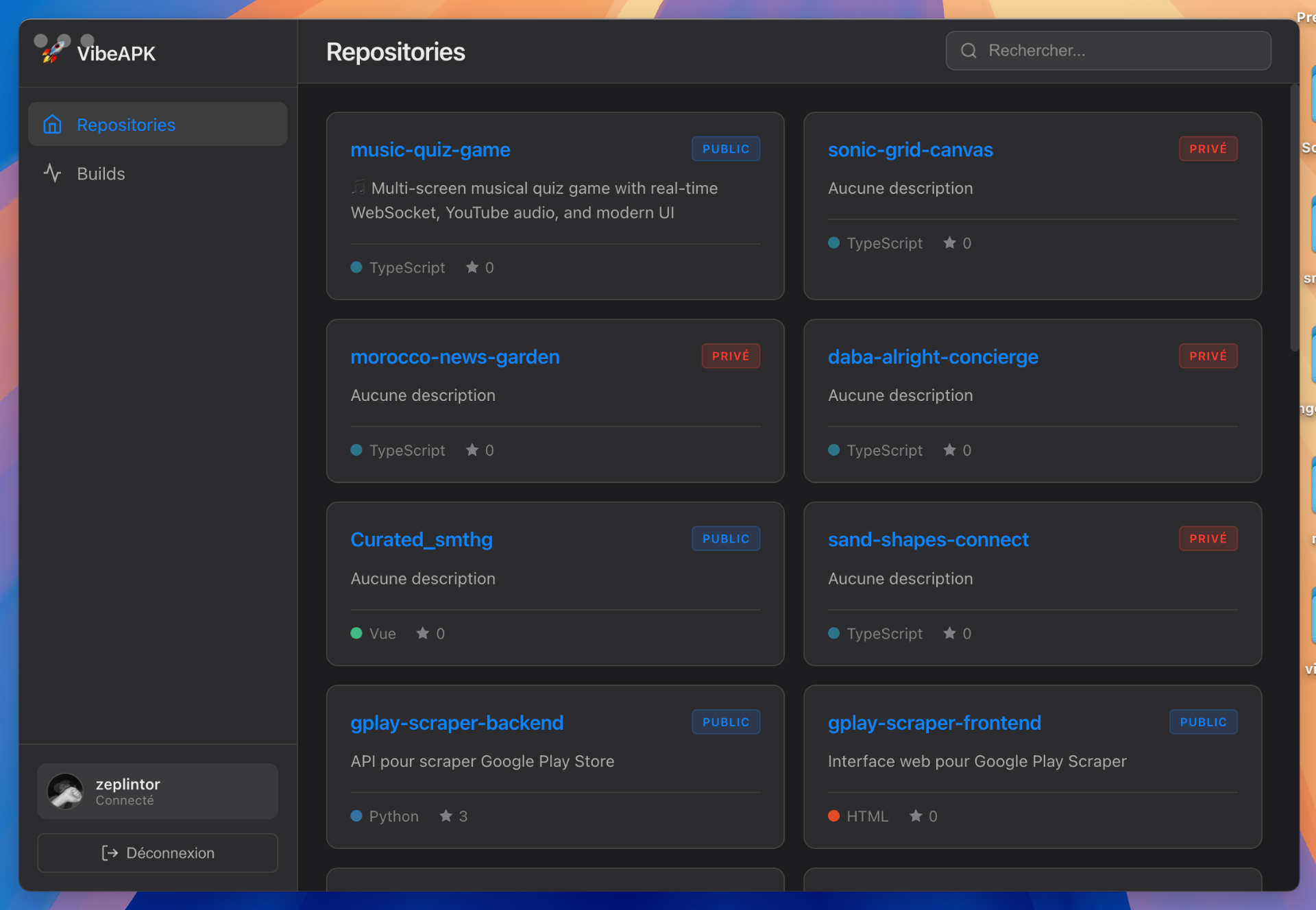 VibeAPK - Turn GitHub Repos into Android APKs for macOS